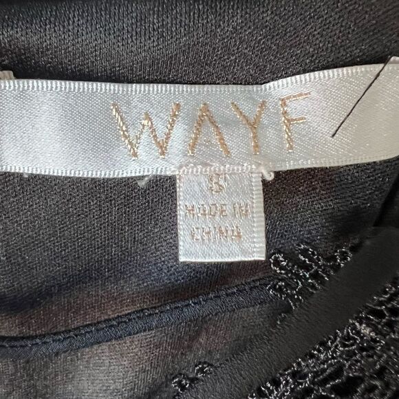 WAYF Posie Lace-Up Jumpsuit In Black Velvet - Picture 5 of 11